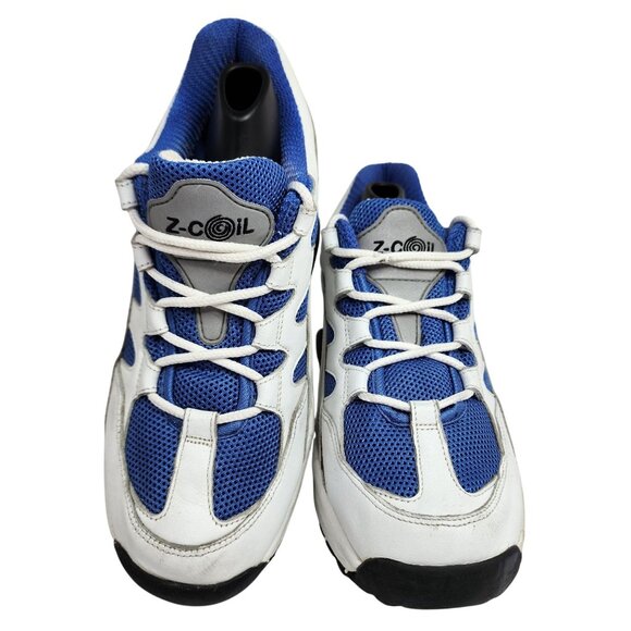 Z-Coil Womens White & Blue Spring Heel Sneakers Size W8 - Picture 4 of 11